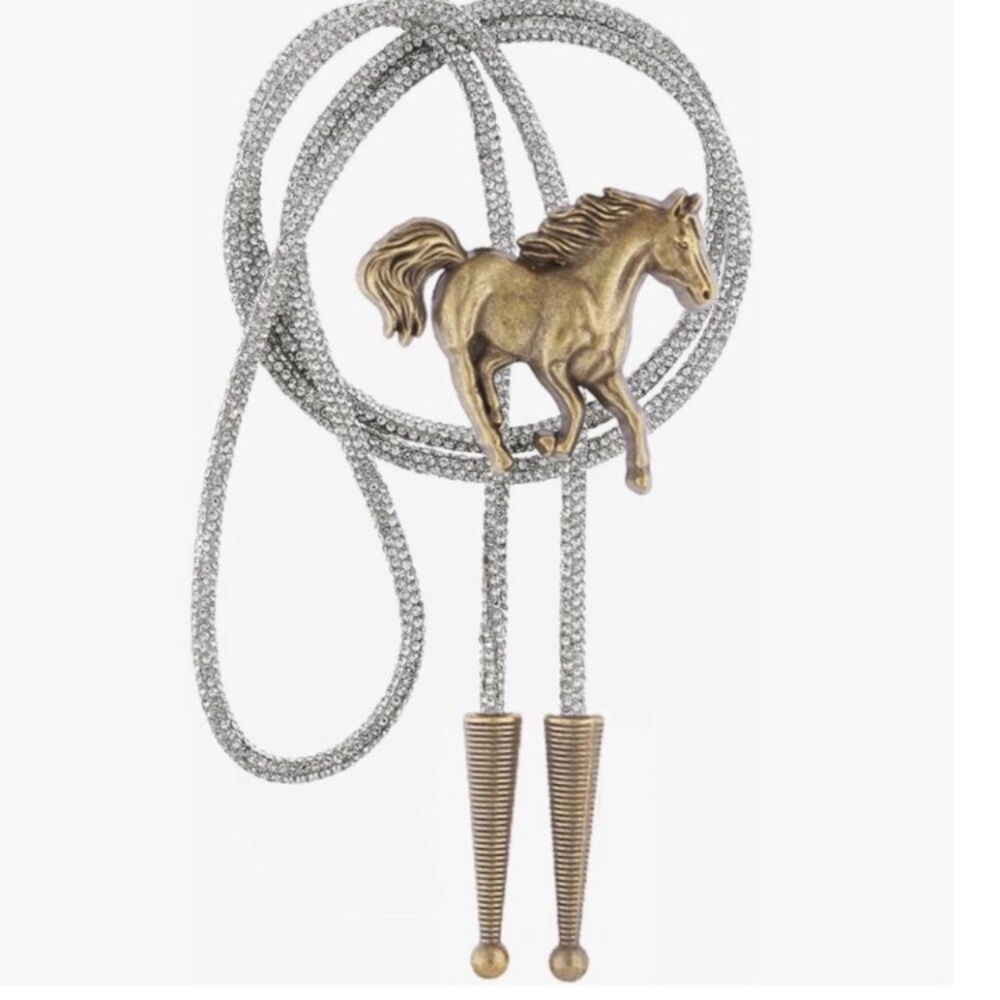 Western Gold Bolo Tie new